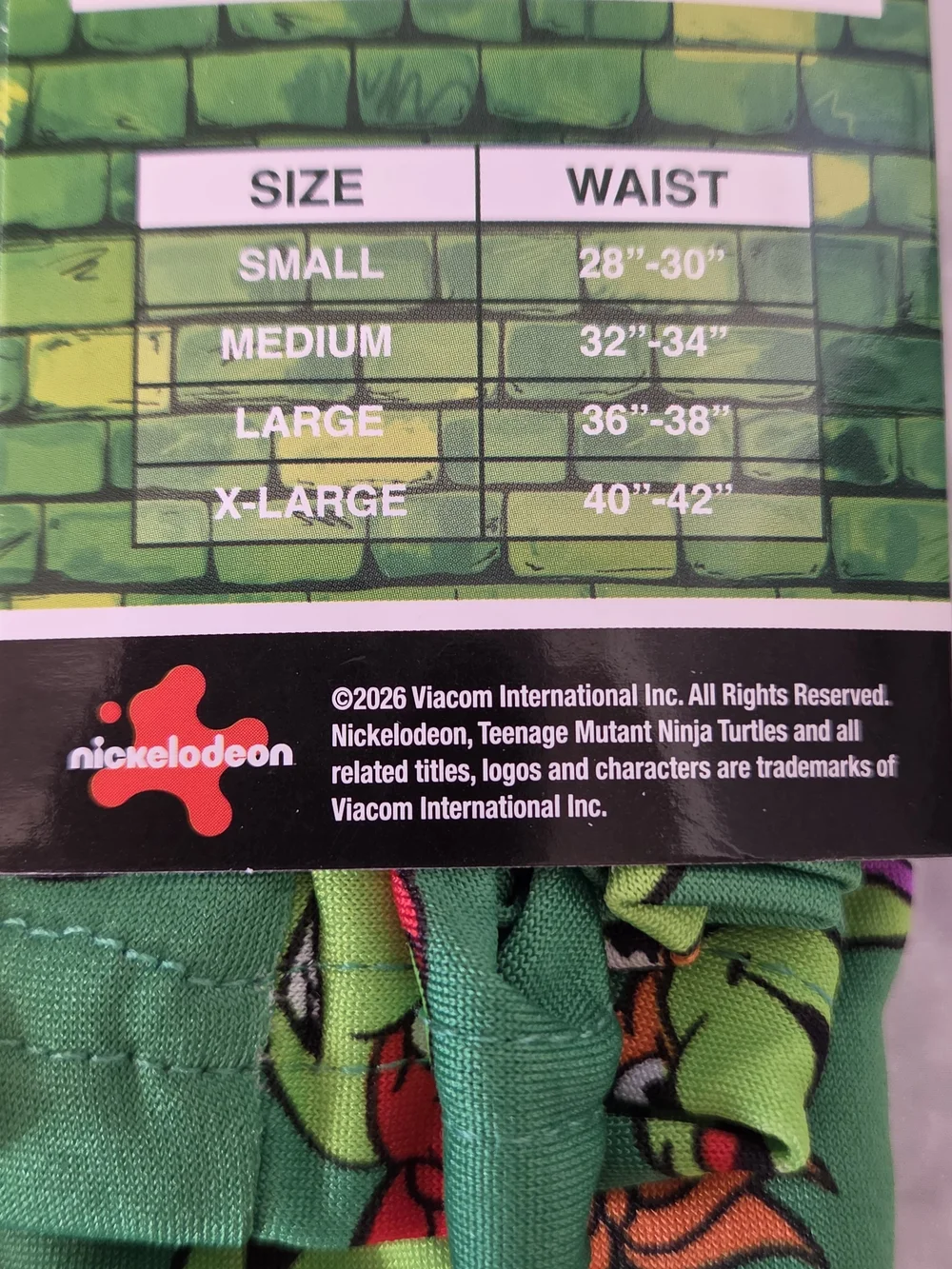 Teenage Mutant Ninja Turtles Green & Red Men’s Boxer Briefs - Large